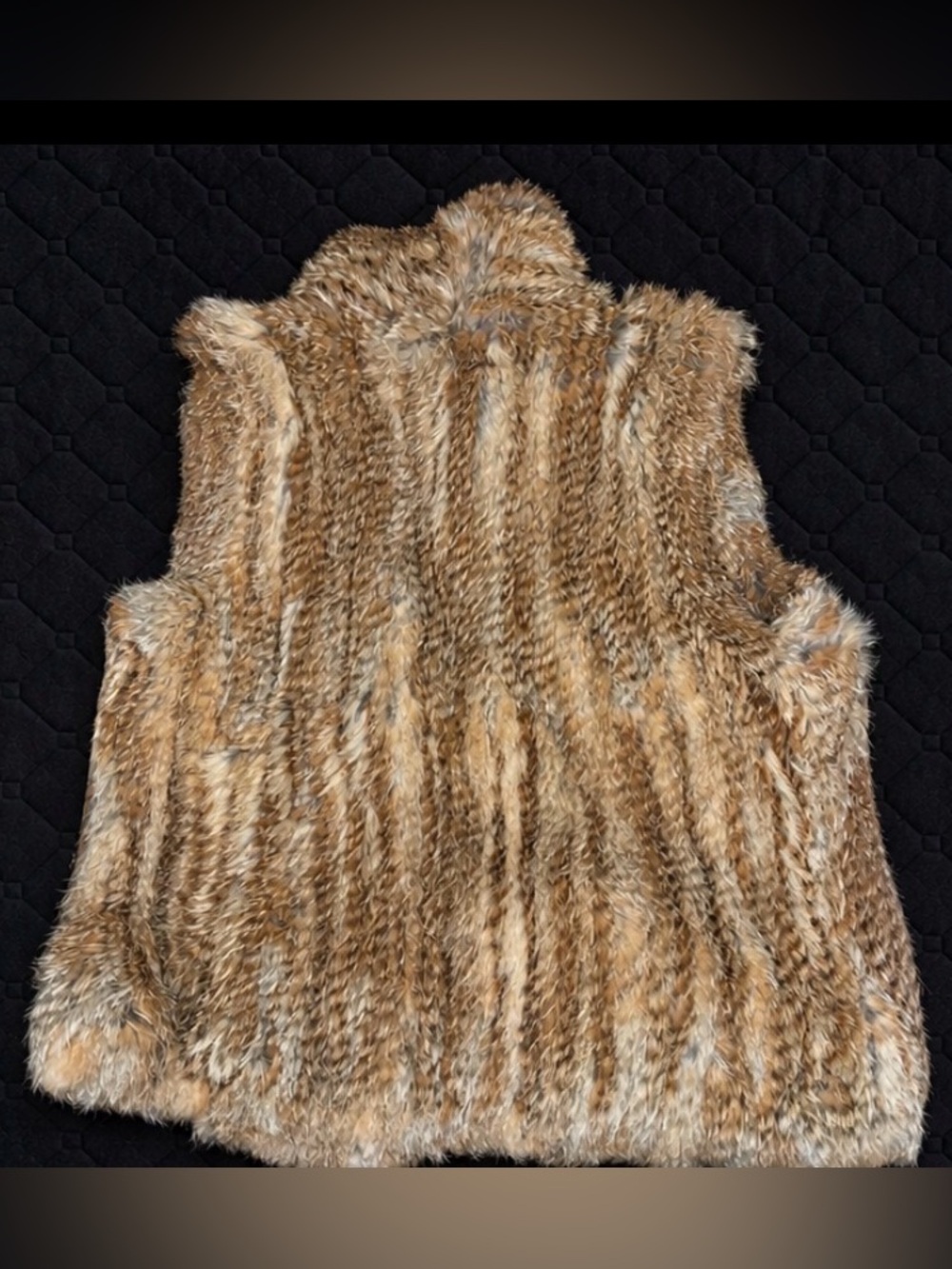 Bagatelle Heritage Rabbit Fur Vest Women’s Small Neutral Boho Layering - Picture 4 of 6